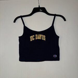 Champion Black UC Davis Women's Crop Top